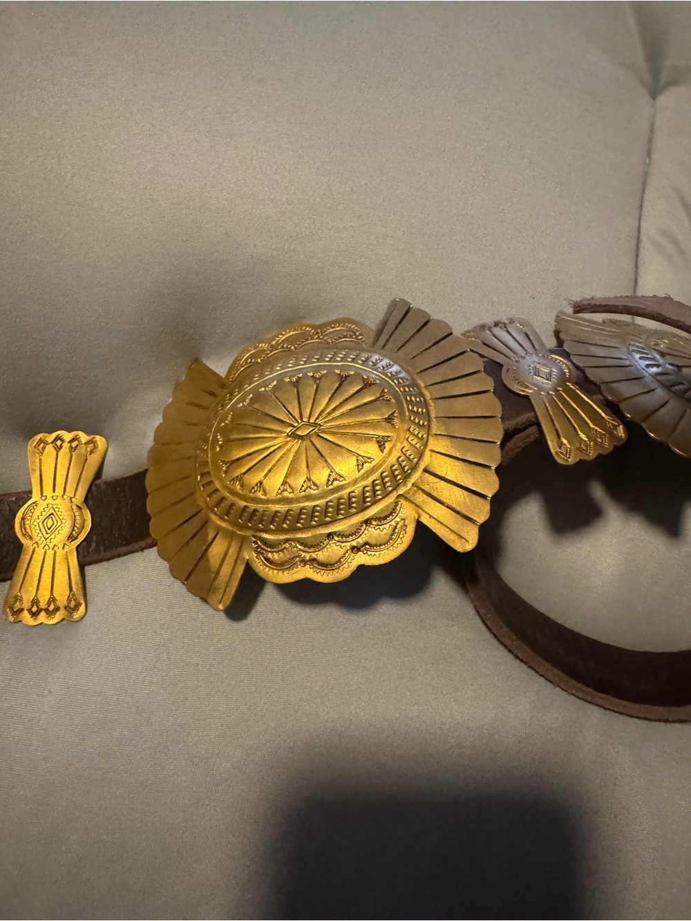 NWT- Concho Belt - Gold - Picture 10 of 12